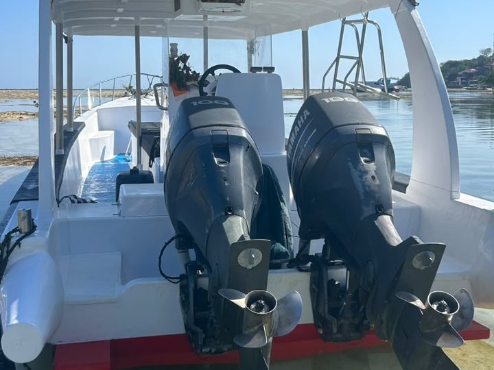 Boat back view